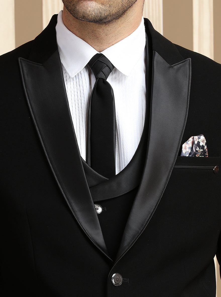 Black Solid Suit | JadeBlue