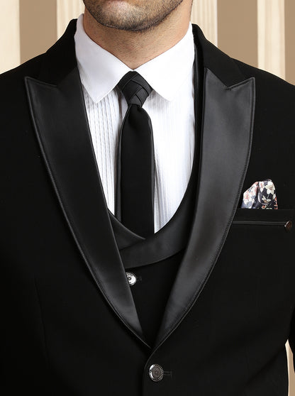 Black Solid Suit | JadeBlue