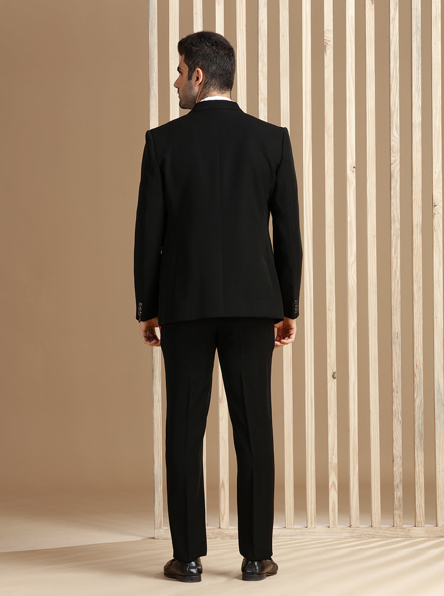 Black Solid Suit | JadeBlue
