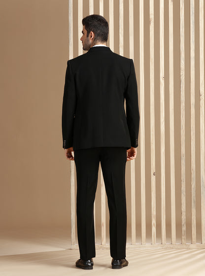 Black Solid Suit | JadeBlue