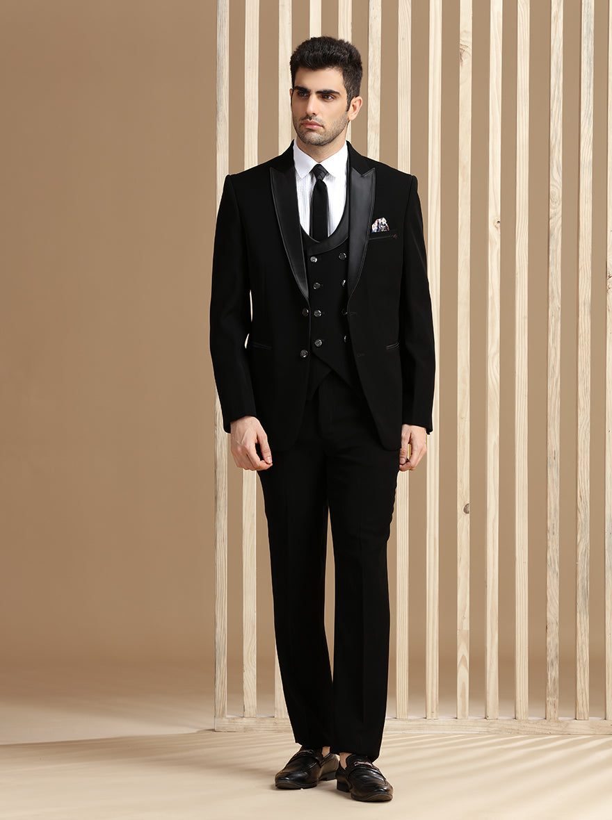 Black Solid Suit | JadeBlue
