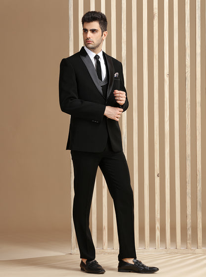 Black Solid Suit | JadeBlue