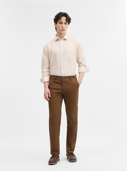 Fawn Checked Slim Fit Formal Shirt | JadeBlue
