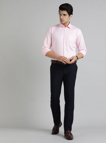 Pink Checked Regular Fit Formal Shirt | JadeBlue