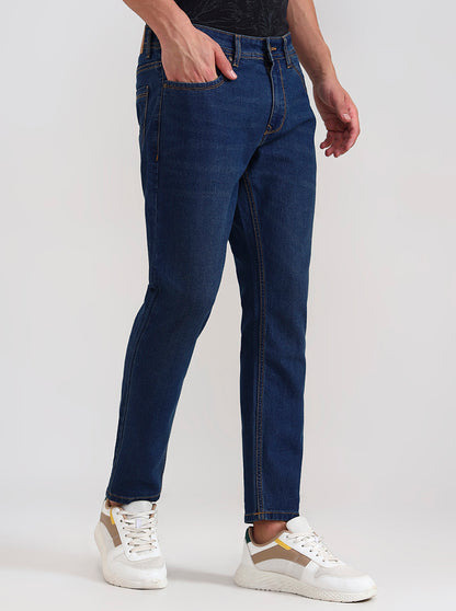 Denim Blue Washed Urban Fit Jeans | Greenfibre