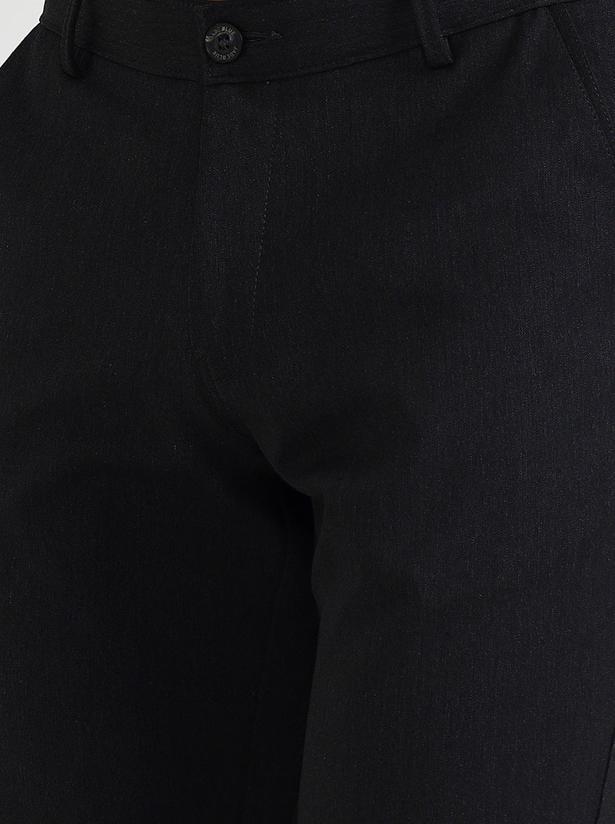 Dark Grey Solid Slim Fit Club Wear Trouser | Wyre