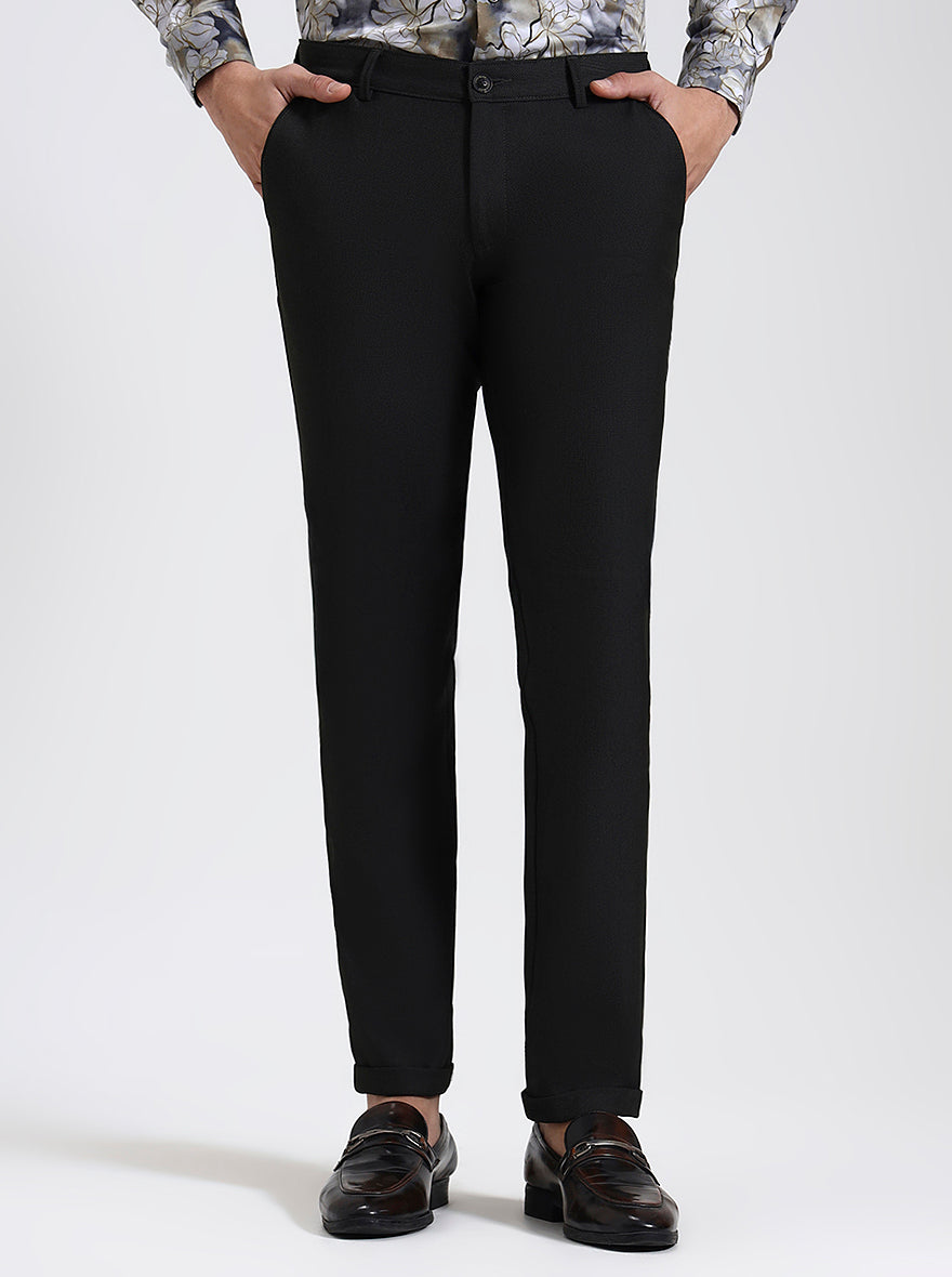Green Solid Slim Fit Club Wear Trouser | Wyre