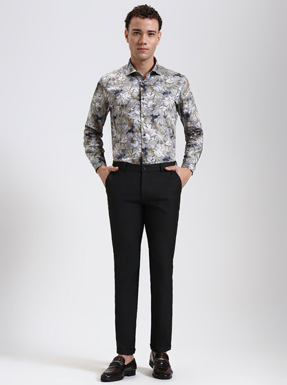 Green Solid Slim Fit Club Wear Trouser | Wyre