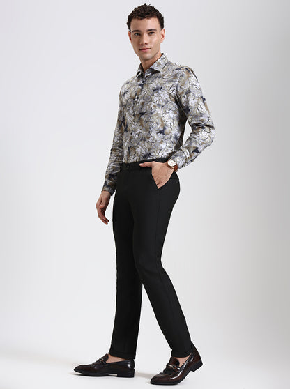 Green Solid Slim Fit Club Wear Trouser | Wyre