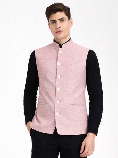 Carrot Pink Solid  Modi Jacket | JadeBlue