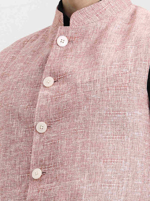 Carrot Pink Solid  Modi Jacket | JadeBlue