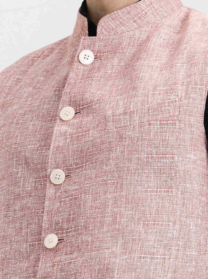 Carrot Pink Solid  Modi Jacket | JadeBlue