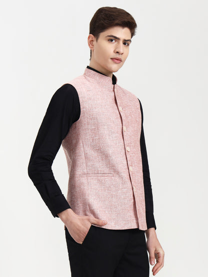 Carrot Pink Solid  Modi Jacket | JadeBlue