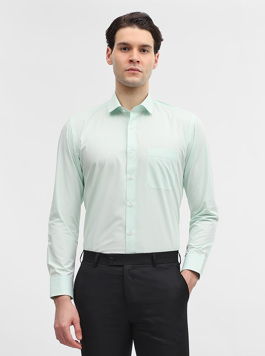 Pista Solid Slim Fit Formal Shirt | Greenfibre