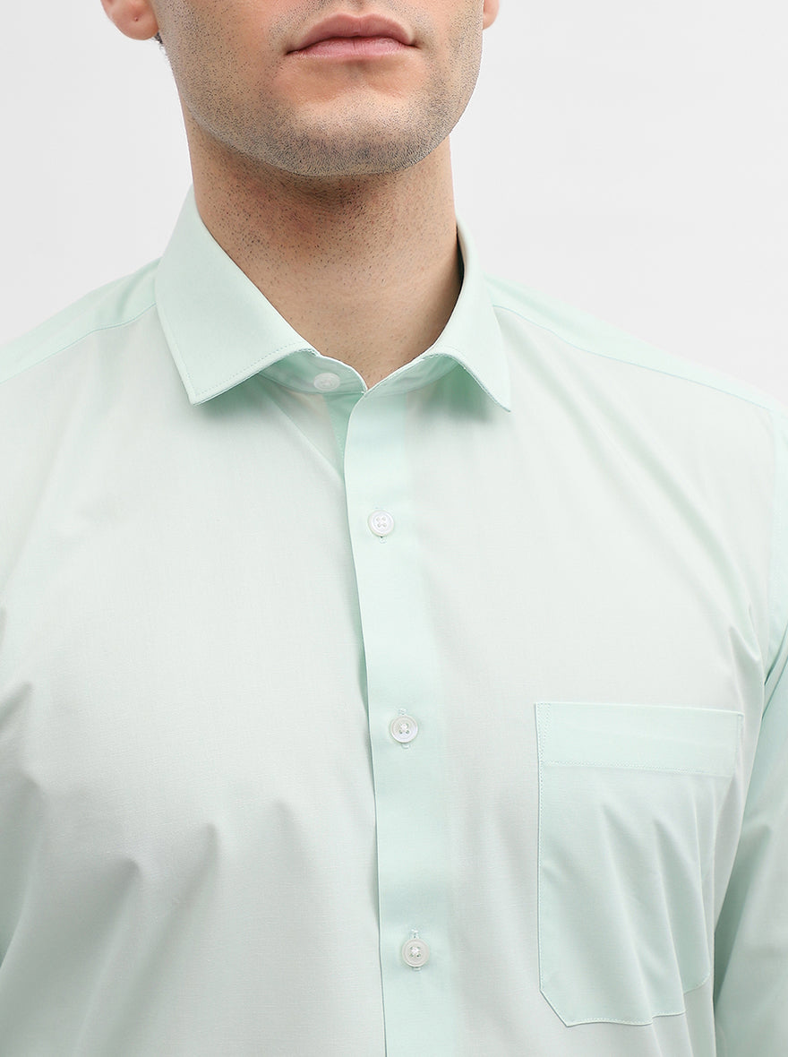Pista Solid Slim Fit Formal Shirt | Greenfibre