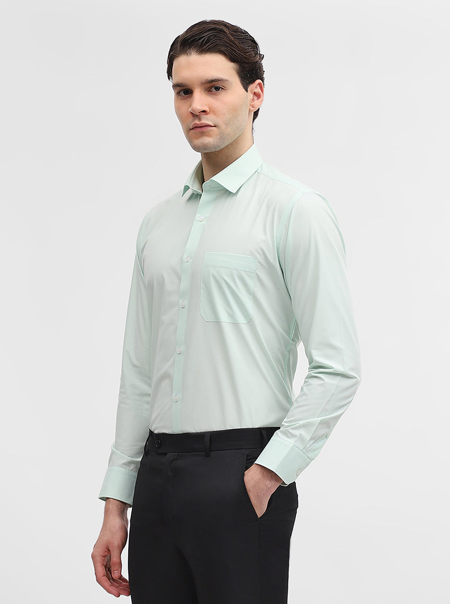 Pista Solid Slim Fit Formal Shirt | Greenfibre