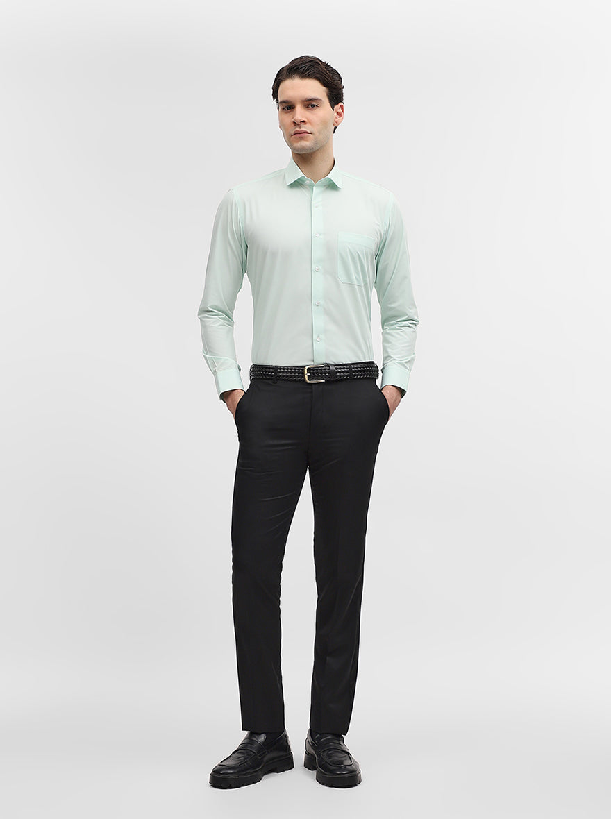 Pista Solid Slim Fit Formal Shirt | Greenfibre
