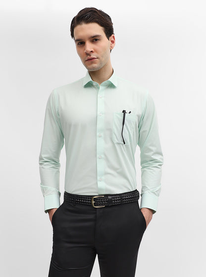 Pista Solid Slim Fit Formal Shirt | Greenfibre