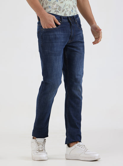 Ink Blue Washed Slim Fit Jeans | JadeBlue