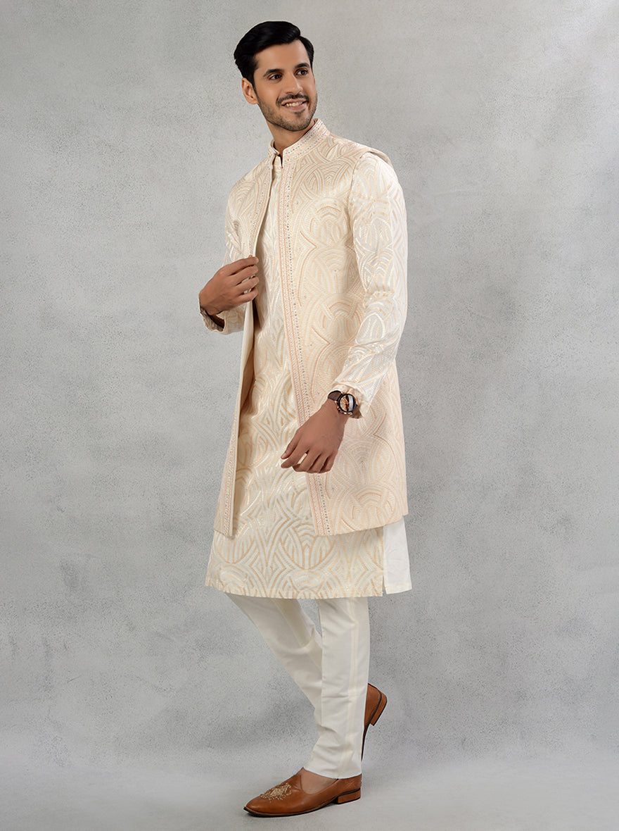 Cream Sherwani | TULA
