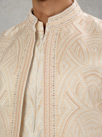 Cream Sherwani | TULA