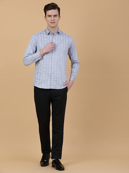Black Solid Slim Fit Club Wear Trouser | JB Studio