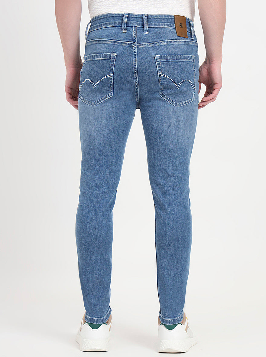 Light Blue Washed Rider Fit Jeans | JadeBlue