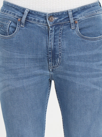 Light Blue Washed Rider Fit Jeans | JadeBlue
