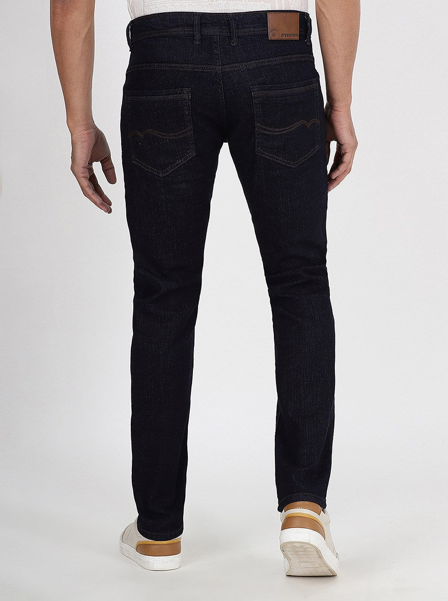 Blue Washed Narrow Fit Jeans | Greenfibre