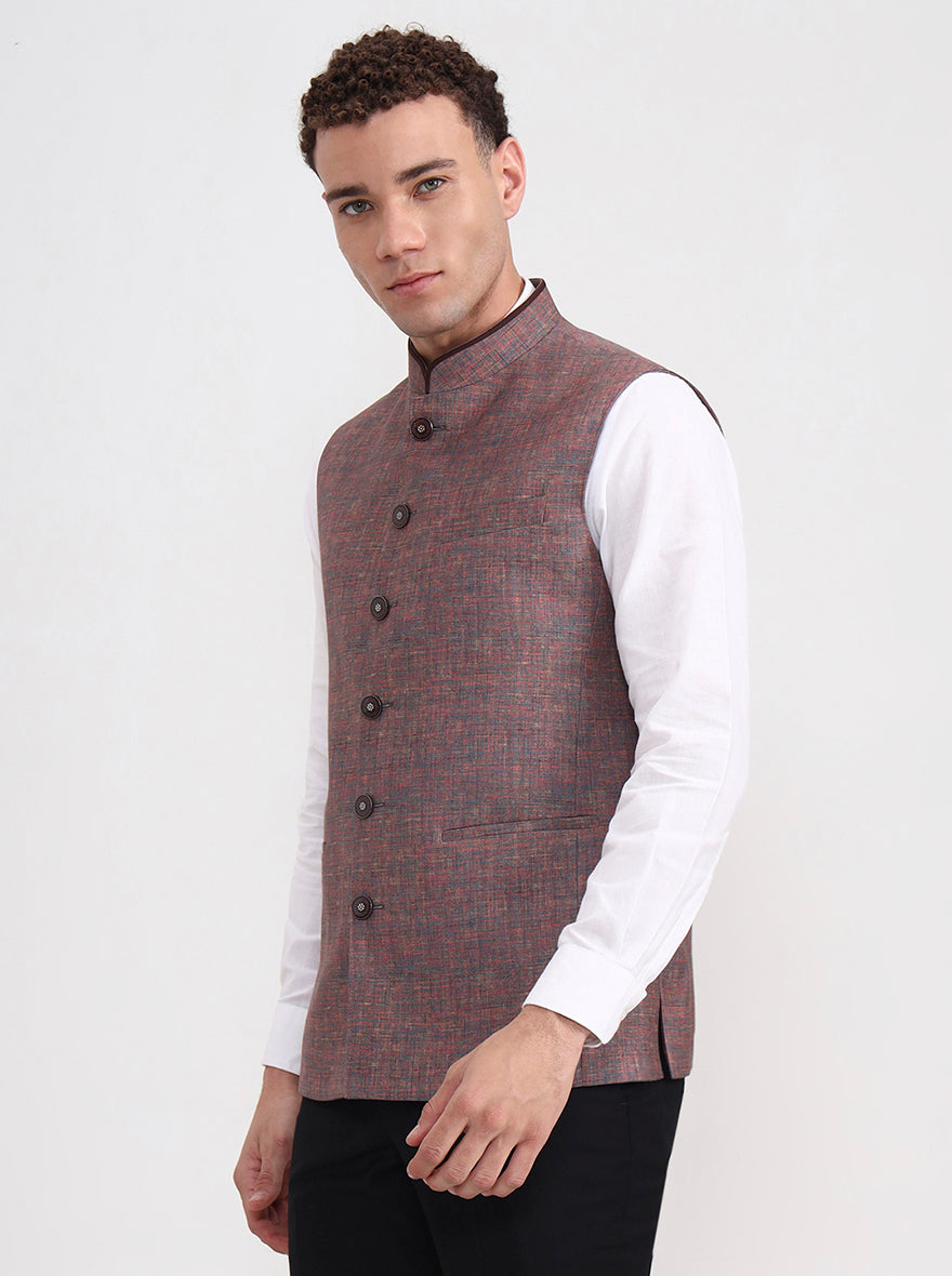Multicolor Solid Regular Fit Modi Jacket | JadeBlue