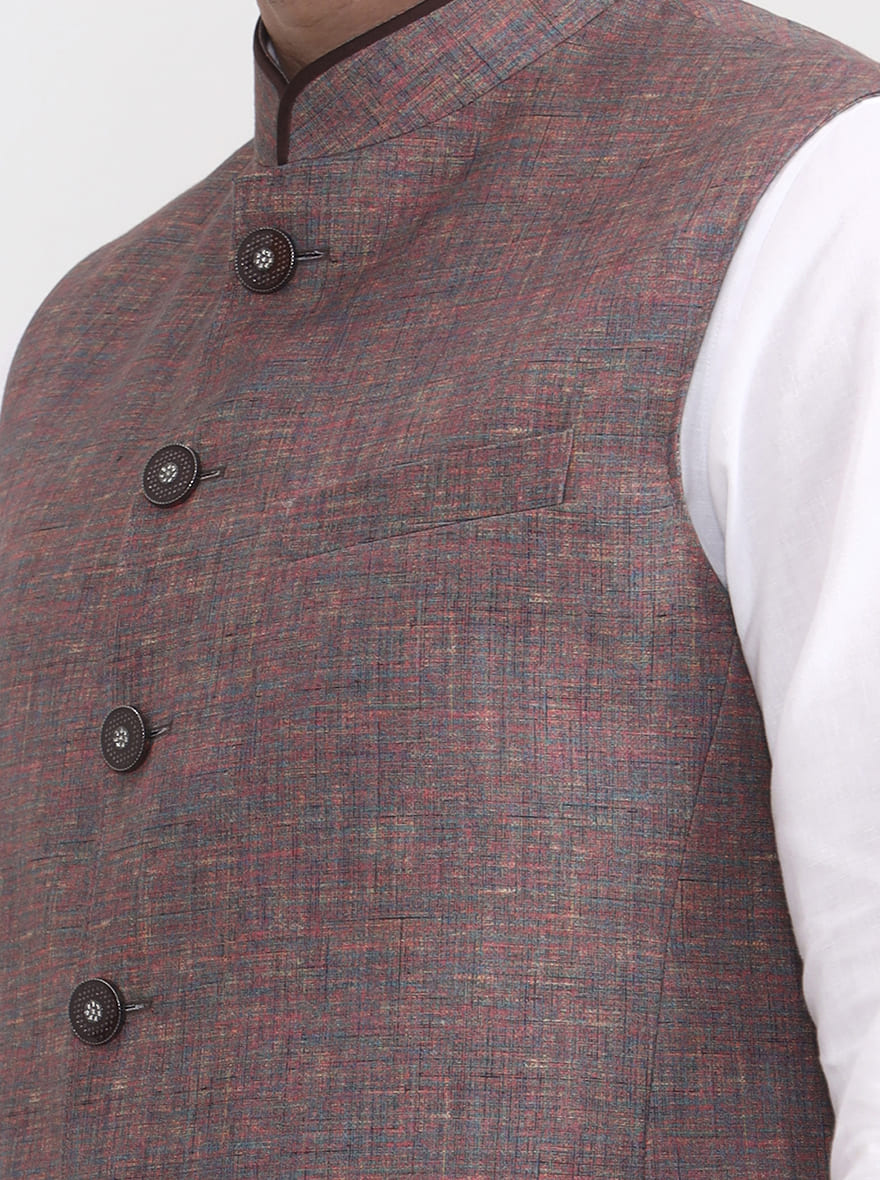 Multicolor Solid Regular Fit Modi Jacket | JadeBlue