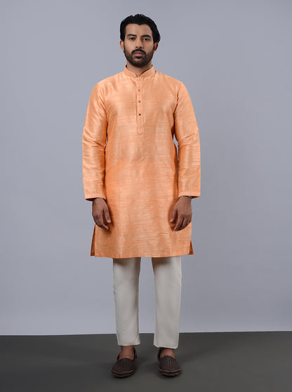 Coral Peach Kurta Pajama | Azania