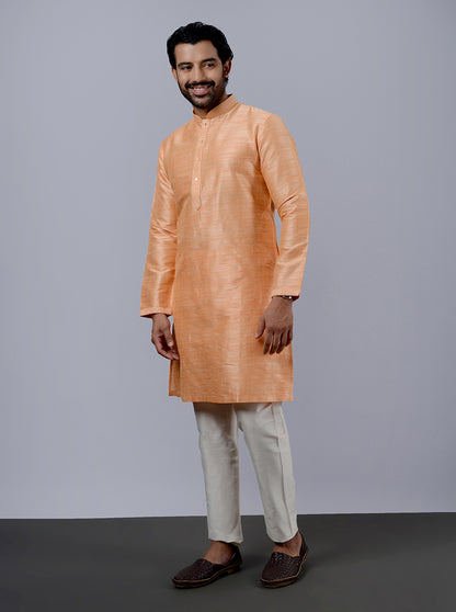 Coral Peach Kurta Pajama | Azania