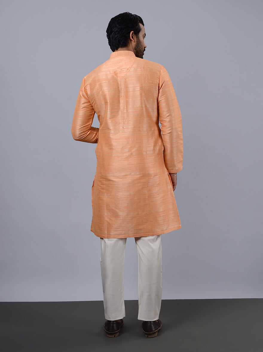 Coral Peach Kurta Pajama | Azania