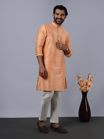 Coral Peach Kurta Pajama | Azania