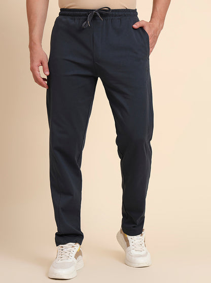 Green Solid Slim Fit Track Pant | JadeBlue