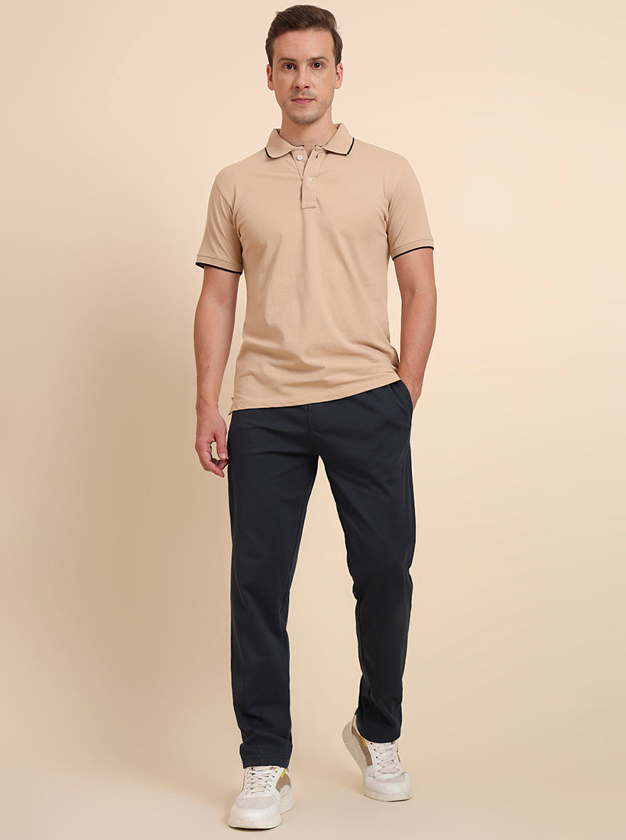 Green Solid Slim Fit Track Pant | JadeBlue