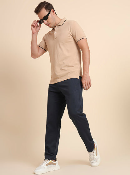 Green Solid Slim Fit Track Pant | JadeBlue