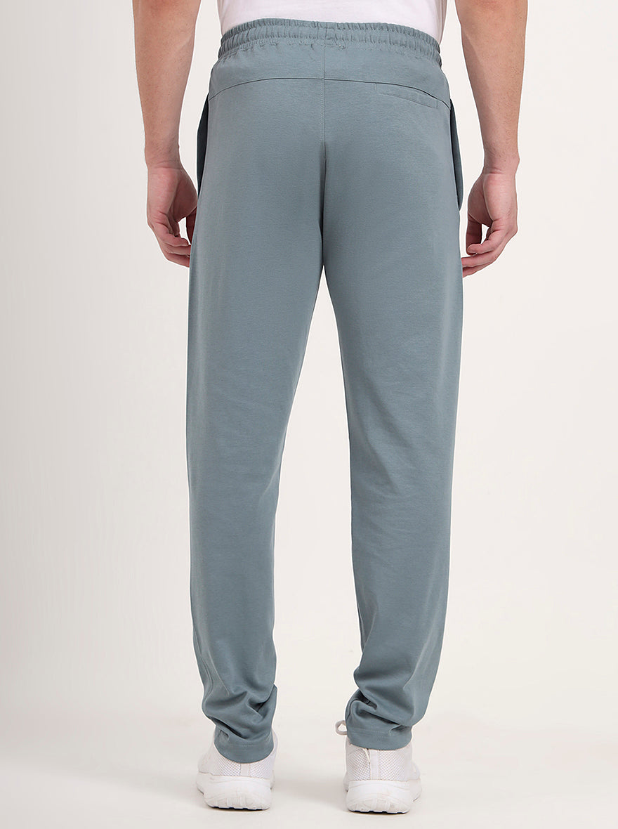 Fosty Green Solid Regular Fit Track Pant | JadeBlue