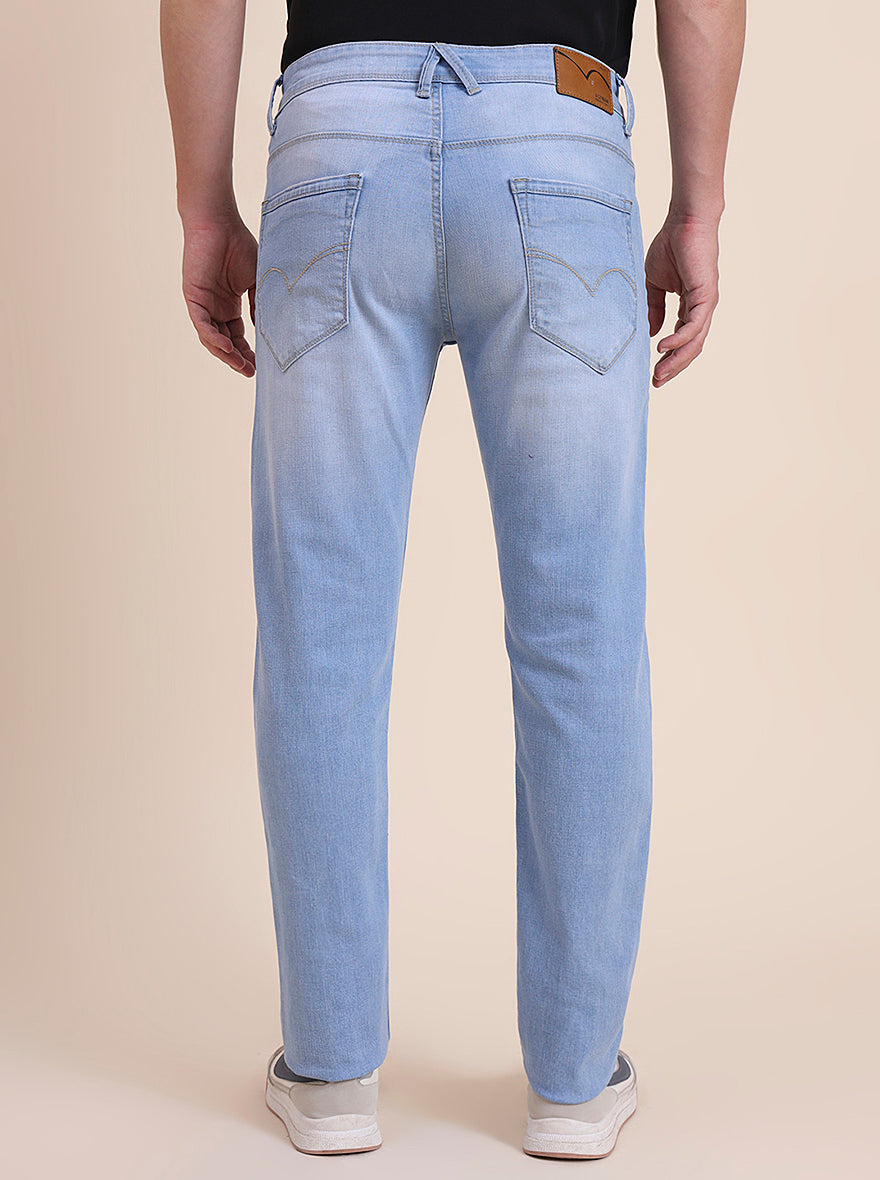 Light Blue Washed Slim Fit Jeans | JadeBlue