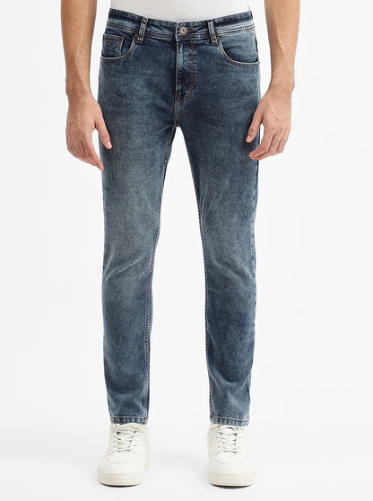 Dark Indigo Blue Washed Urban Fit Jeans | Greenfibre