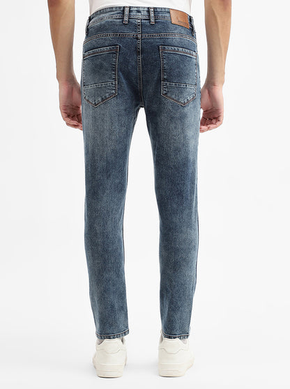 Dark Indigo Blue Washed Urban Fit Jeans | Greenfibre