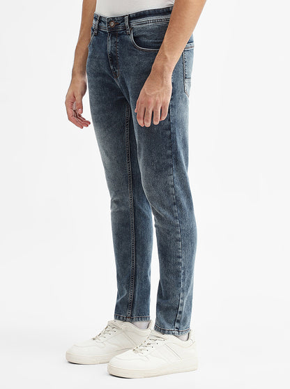 Dark Indigo Blue Washed Urban Fit Jeans | Greenfibre