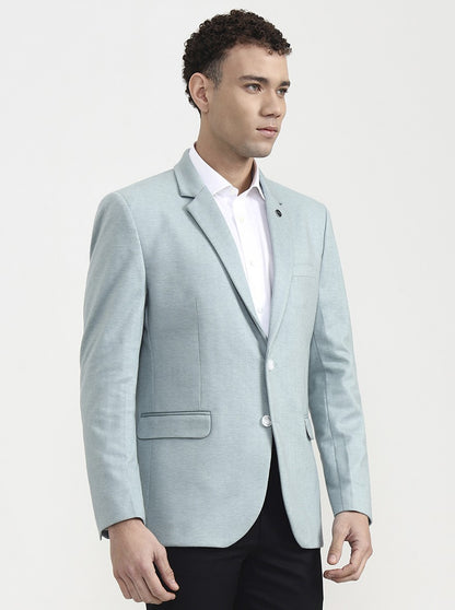 Pista Green Solid  Blazer | Wyre
