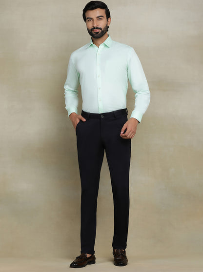 Black Solid Slim fit Club Wear Trouser | JB Studio