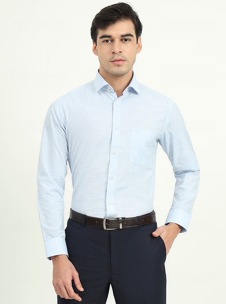 Beige Solid Slim Fit Formal Shirt | Greenfibre