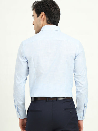 Beige Solid Slim Fit Formal Shirt | Greenfibre