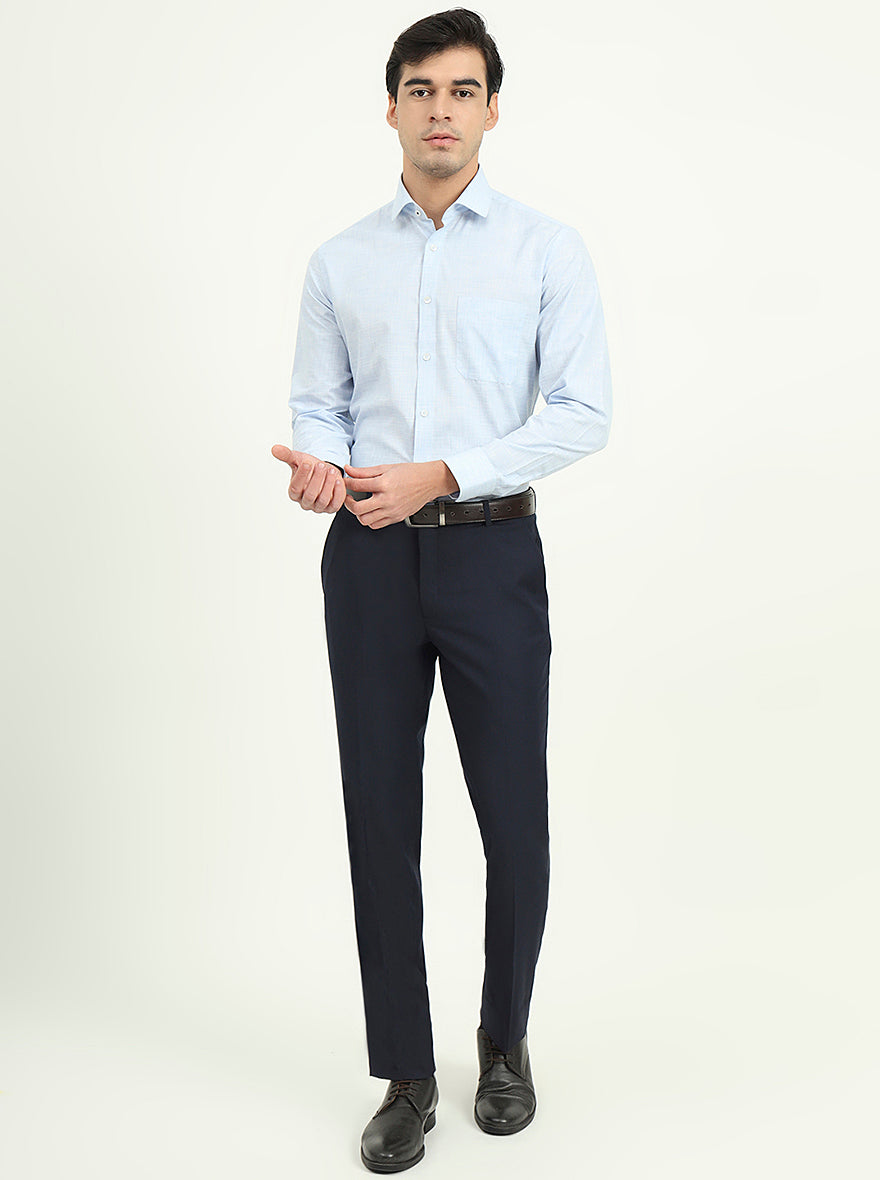 Beige Solid Slim Fit Formal Shirt | Greenfibre