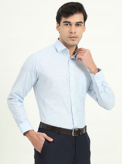 Beige Solid Slim Fit Formal Shirt | Greenfibre
