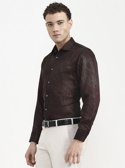 Multicolor Printed Slim Fit Formal Shirt | JadeBlue Super Luxe
